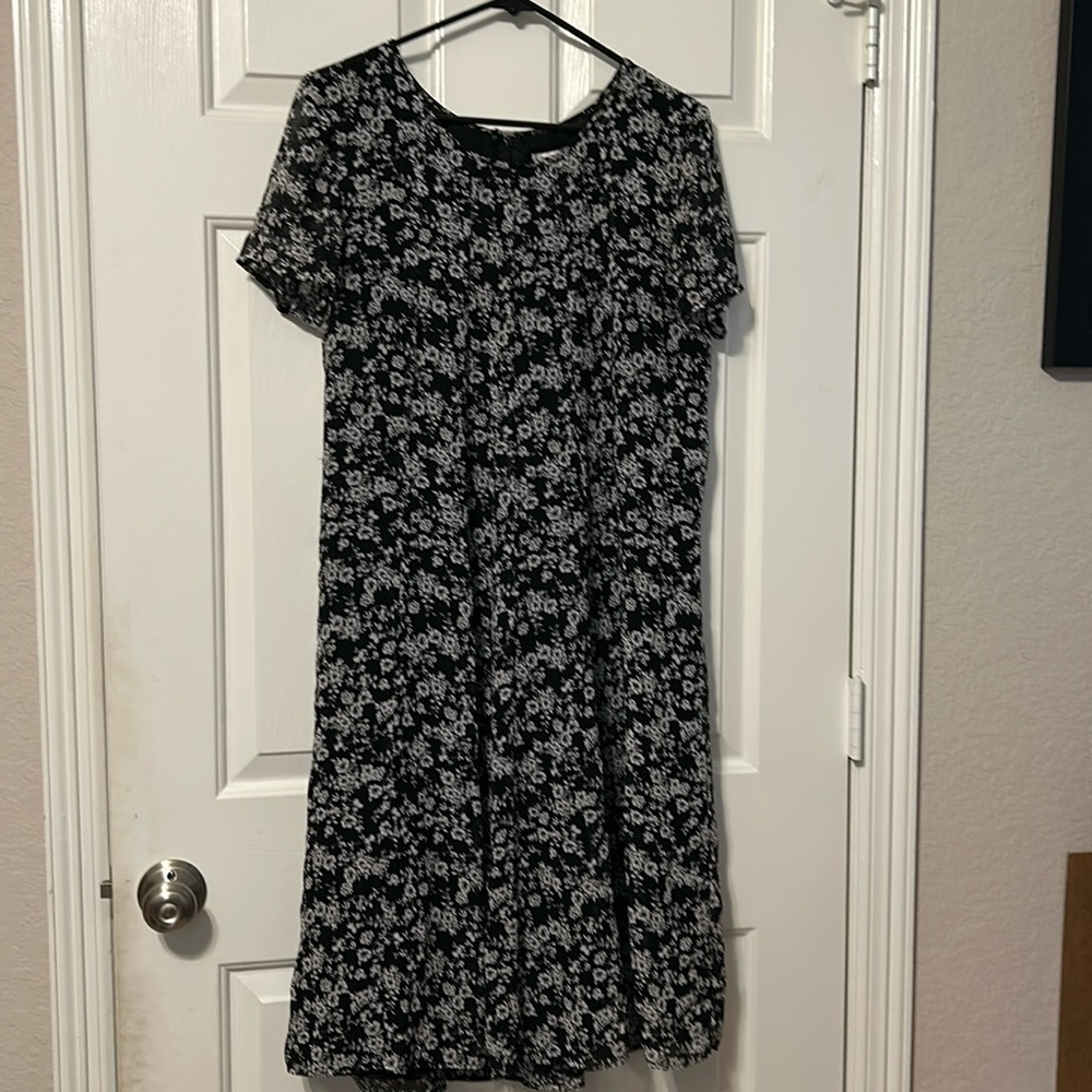 Coldwater Creek Black & White Dress Size P12